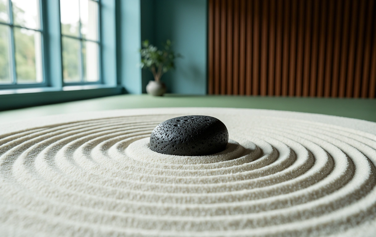 Pace zen e texture naturale